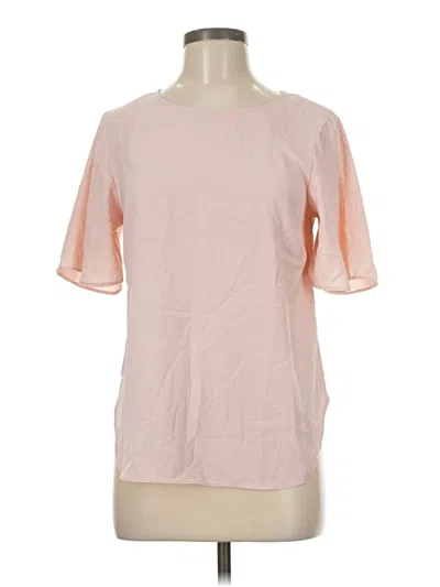 Pre-owned Glassons Short Sleeve Blouse In Pink