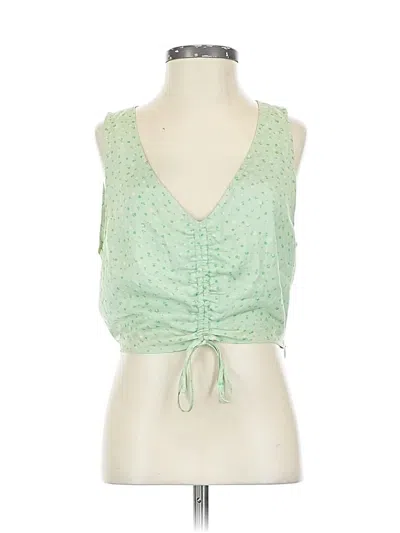 Pre-owned Glassons Sleeveless Blouse In Green