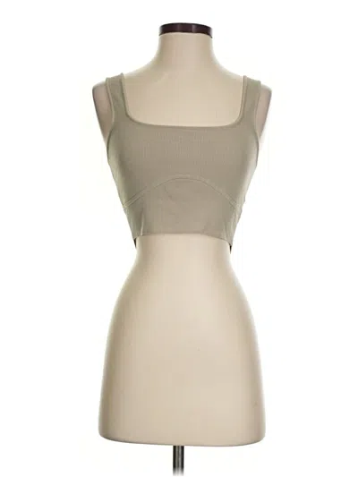 Pre-owned Glassons Sleeveless Top Tan Strapless Neckline Tops