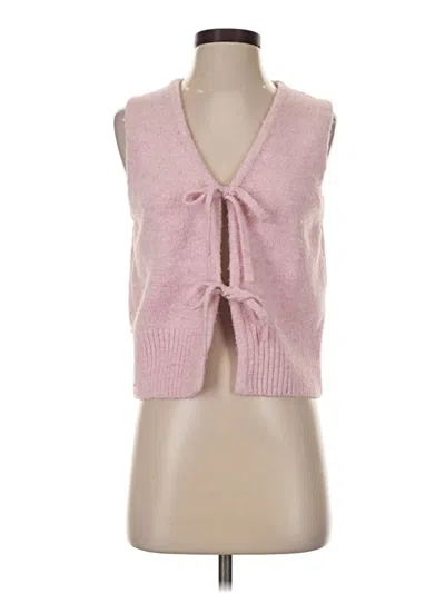 Pre-owned Glassons Sweater Vest In Pink