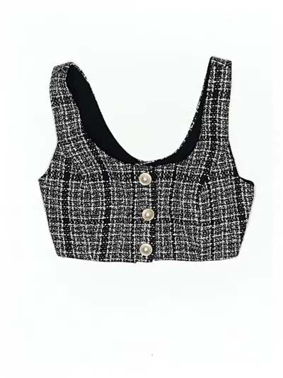 Pre-owned Glassons Tank Top Black Square Neckline Tops