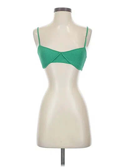Pre-owned Glassons Tank Top Green Strapless Neckline Tops