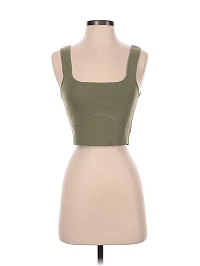 Pre-owned Glassons Tube Top Green Square Neckline Tops