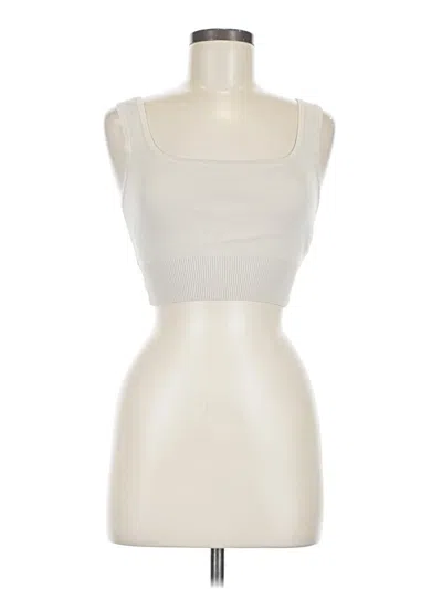 Pre-owned Glassons Tube Top Ivory Strapless Neckline Tops
