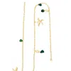 Glasstyk I/s Women's Blue / Green Havglimt Belly Chain Gold