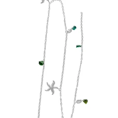 Glasstyk I/s Women's Blue / Green Havglimt Belly Chain Steel