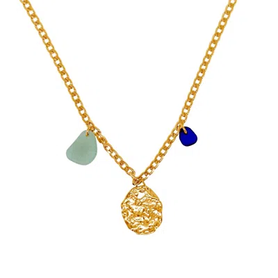 Glasstyk I/s Women's Fragments Blue Sea Glass Necklace