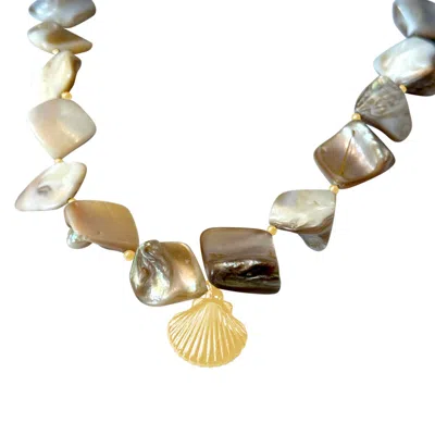Glasstyk I/s Women's Gold Shells Necklace