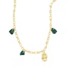 Glasstyk I/s Women's Rocky Anklet Blue Sea Glass