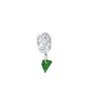 Glasstyk I/s Women's Rocky Earring Green Sea Glass Steel