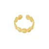Glasstyk I/s Women's Shells Ring Gold