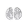Glasstyk I/s Women's Silver Oyster Earrings Steel