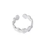 Glasstyk I/s Women's Silver Shells Ring Steel