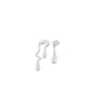 Glasstyk I/s Women's Silver Summer Rain Earring Stainless Steel