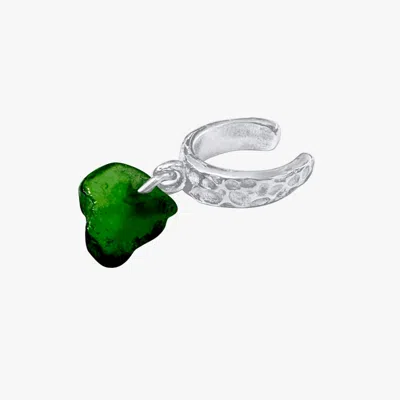 Glasstyk Women's Green Palmeskær Ear Cuff