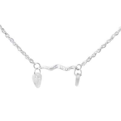 Glasstyk Women's White Skumbølge Bracelet