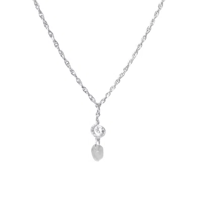 Glasstyk Women's White Skumspiral Necklace