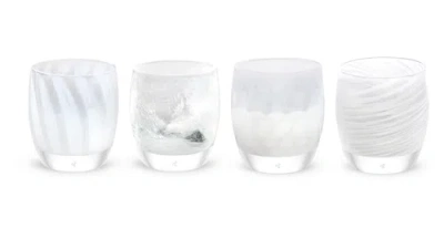 Glassybaby This Day Forward Candle Holder Set In White