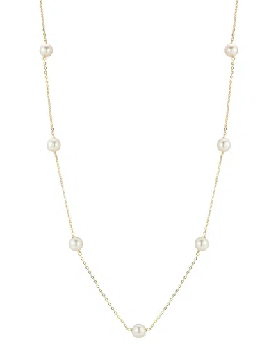 Glaze Jewelry 14k Gold Over Sterling Silver 6mm Pearl Station Ne