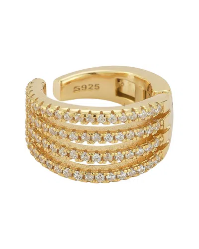 Glaze Jewelry 14k Gold Over Sterling Silver Multi Row Cz Ear Cuf