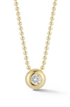 Glaze Jewelry 14k Gold Plate Round Pendant Necklace In Gold