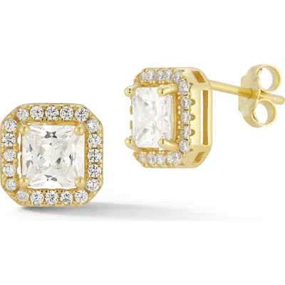 Glaze Jewelry 14k Gold Plated Silver Cluster Stud Earrings