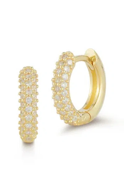 Glaze Jewelry 14k Gold Plated Silver Huggie Hoop Earrings