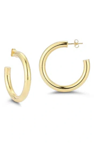 Glaze Jewelry 14k Gold Plated Sterling Silver Hoop Earrings