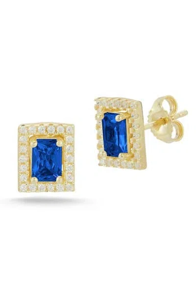 Glaze Jewelry 14k Gold Vermeil Cz Stud Earrings
