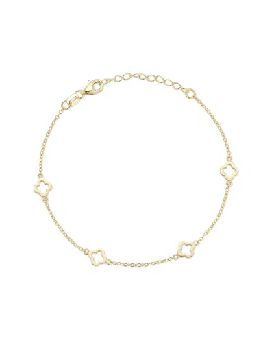Glaze Jewelry 14k Over Silver Anklet In Gold
