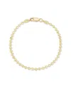 Glaze Jewelry 14k Over Silver Diamond Ball Chain Bracelet In Gold
