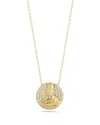 Glaze Jewelry 14k Over Silver Cz Buddha Necklace