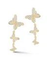Glaze Jewelry 14k Over Silver Cz Butterfly Studs