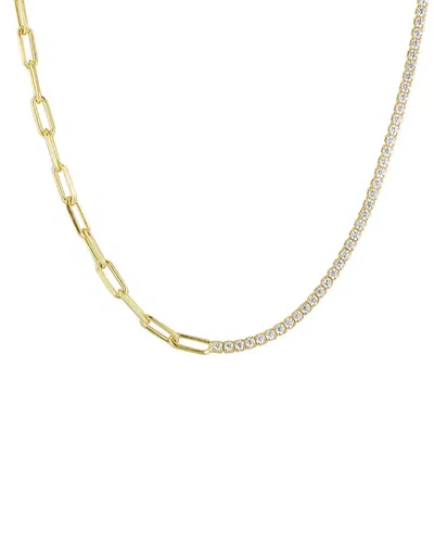 Glaze Jewelry 14k Over Silver Cz Choker Necklace