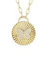 Glaze Jewelry 14k Over Silver Cz Disc Necklace