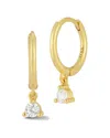 Glaze Jewelry Cubic Zirconia Huggie Hoop Earrings