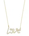 Glaze Jewelry Gold Vermeil Script Love Necklace