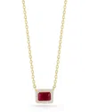 Glaze Jewelry 14k Over Silver Cz Necklace