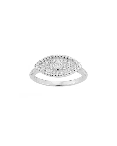 Glaze Jewelry 14k Over Silver Cz Oval Engagement Ring