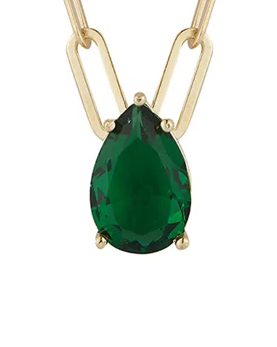 Glaze Jewelry 14k Over Silver Cz Pendant Necklace