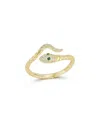 Glaze Jewelry Sterling Silver Snake Ring