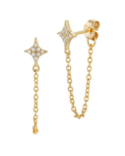 Glaze Jewelry 14k Over Silver Cz Starburst Earrings