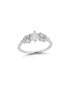 Glaze Jewelry 14k Over Silver Cz Statement Ring