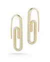 Glaze Jewelry 14k Over Silver Cz Threader Earrings