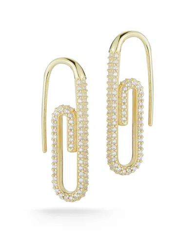 Glaze Jewelry 14k Over Silver Cz Threader Earrings