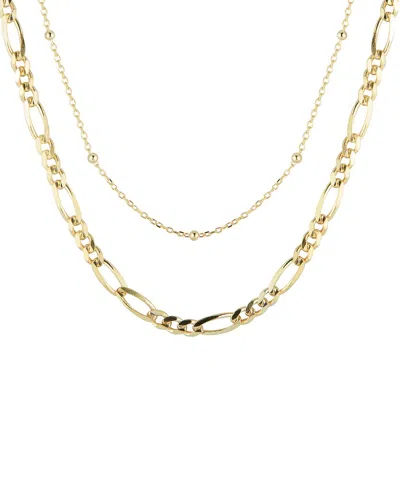 Glaze Jewelry 14k Over Silver Double Chain Necklace