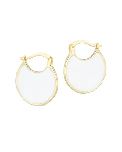 Glaze Jewelry 14k Over Silver Enamel Hoops