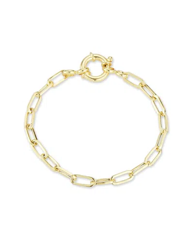 GLAZE JEWELRY GLAZE JEWELRY 14K OVER SILVER LINK BRACELET