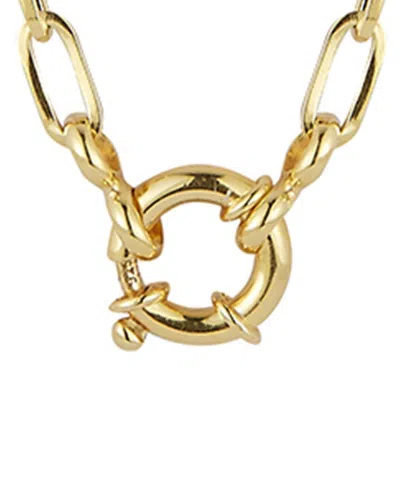 Glaze Jewelry 14k Over Silver Link Necklace In Gold