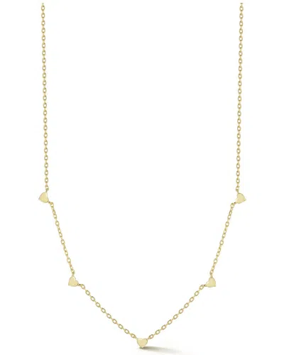 Glaze Jewelry Heart Station Chain Necklace In Gold